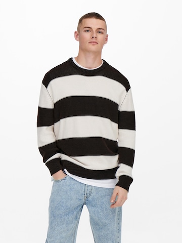 Only & Sons Pullover 'PAUL' in Schwarz: predná strana