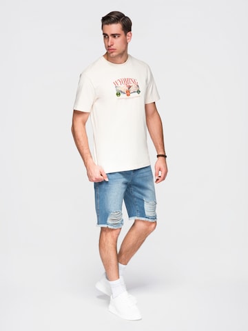 Ombre Regular Jeans‌ in Blau