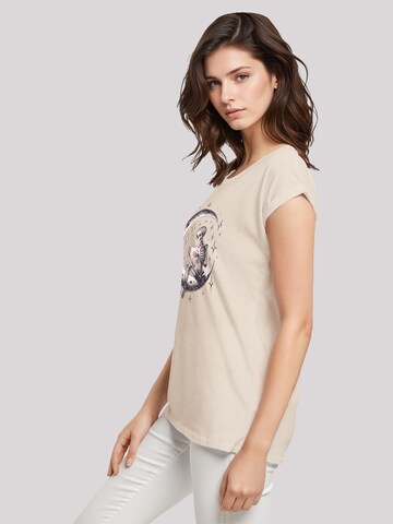 T-shirt 'Gothic Valentinstag Skelett Mond' F4NT4STIC en beige