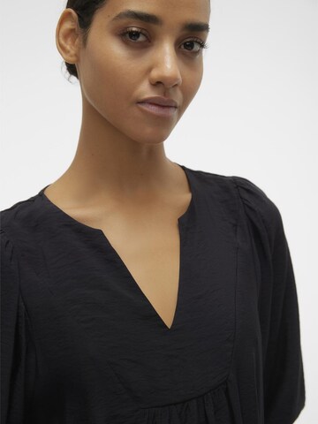 Chemisier 'Mandarin' VERO MODA en noir