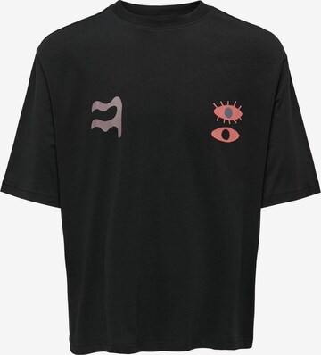 T-Shirt 'LENNY' Only & Sons en noir : devant
