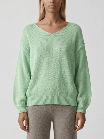 Pull-over oversize 'Milana Cotton' americandreams en vert : devant
