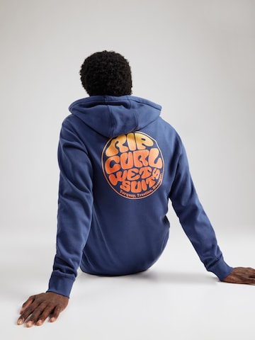 RIP CURL - Casaco de treino em moletão em azul: frente