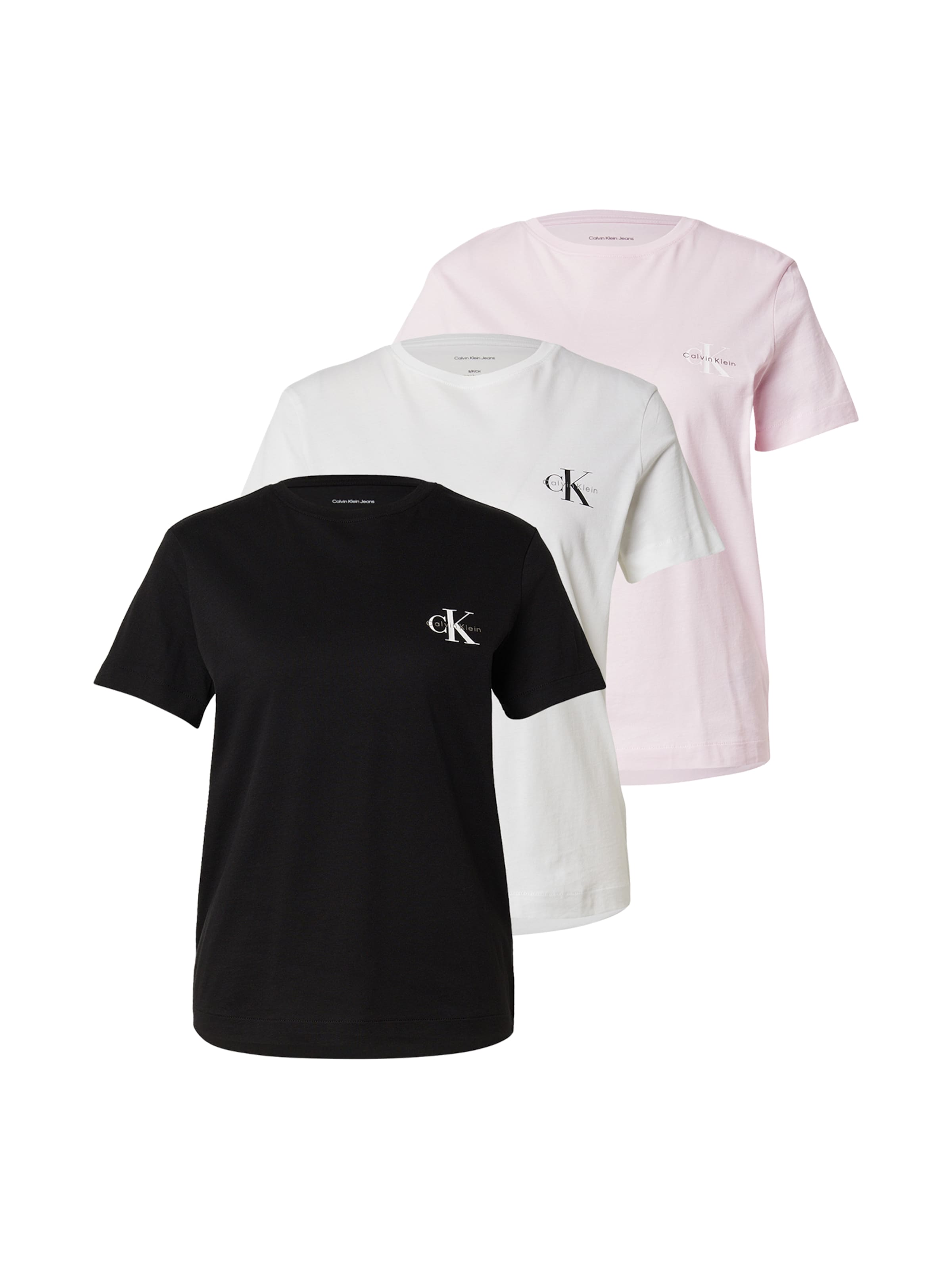 Calvin Klein Jeans - Camiseta en rosa: frente