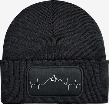 Youth Designz Mütze 'Heartbeat Mountain' in Schwarz: Vorderseite
