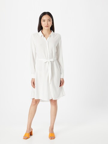 ICHI Shirt dress in White: front