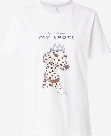 ONLY - Camiseta 'ONLBARIA' en blanco: frente