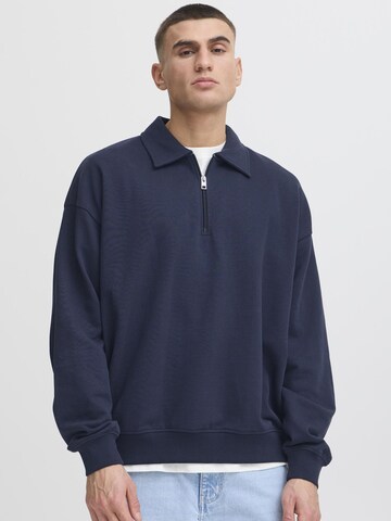 !Solid Polokragenpullover ' SDOWNEY ' in Blau