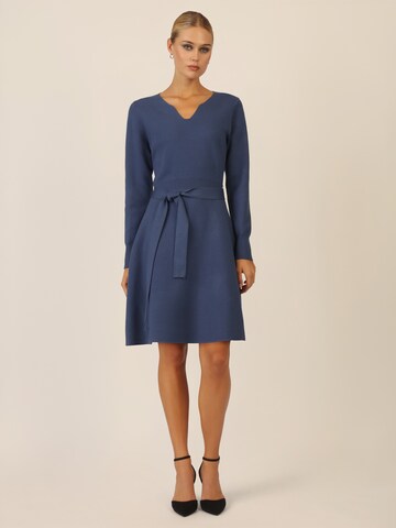 APART Knitted dress in Blue
