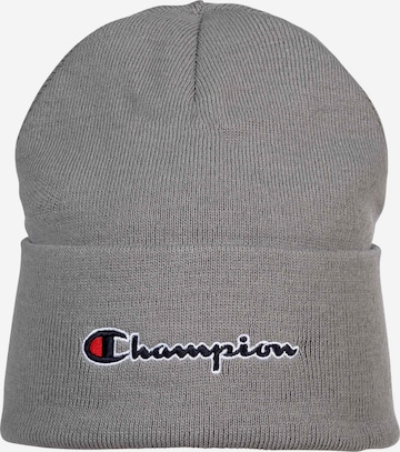 Champion Authentic Athletic Apparel Beanie in Grey: front