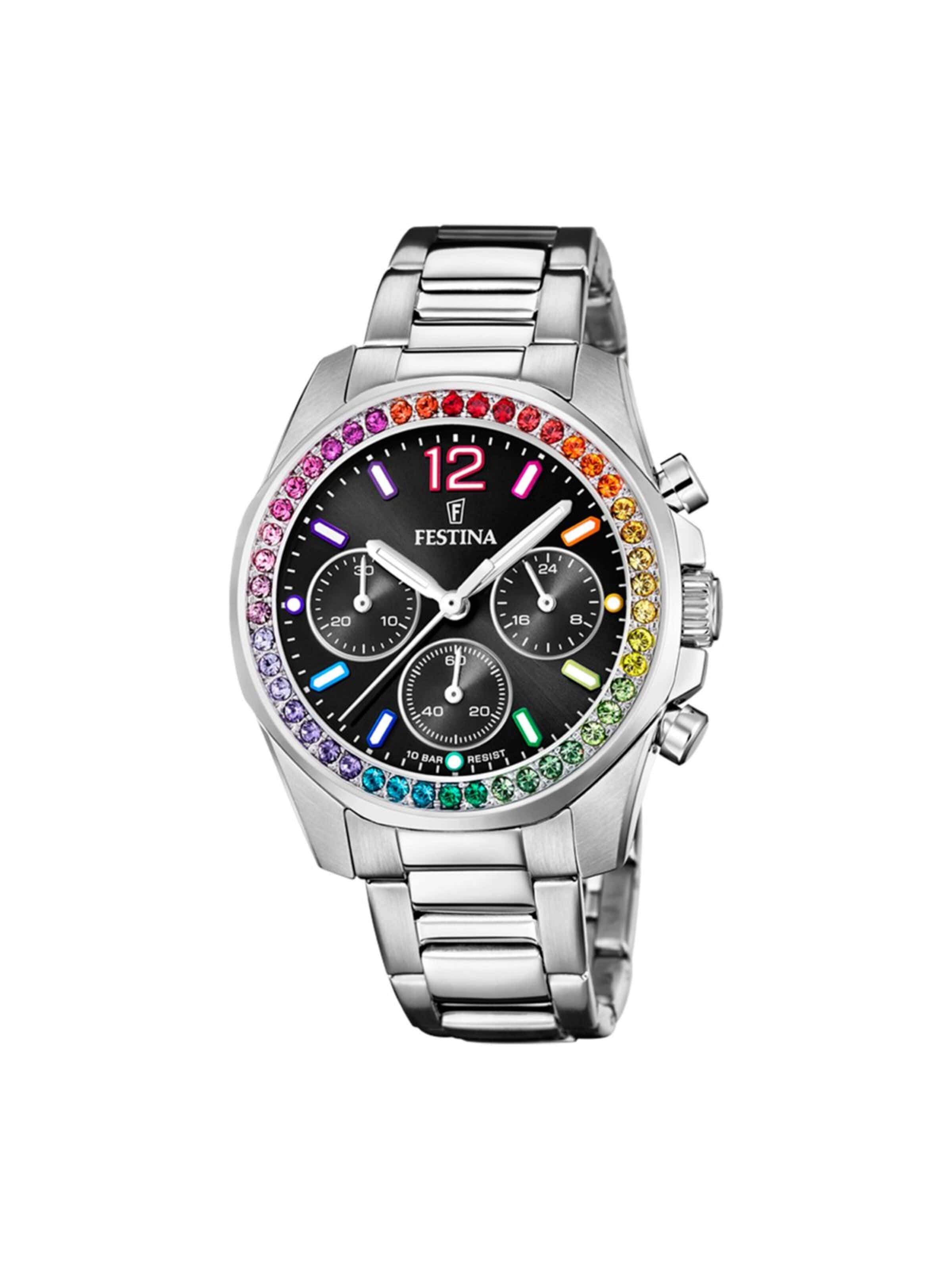 FESTINA Analog watch in Black: front