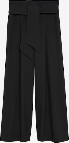 MANGO Szeroka nogawka Cygaretki 'Envelop' w kolorze czarny: przód