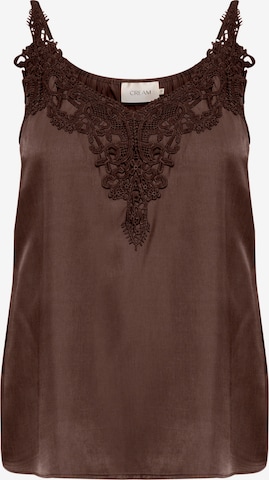 Cream Top 'Anna' in Brown: front