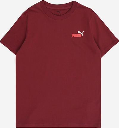 PUMA Majica 'ESS No. 1' u crvena / bordo / bijela, Pregled proizvoda