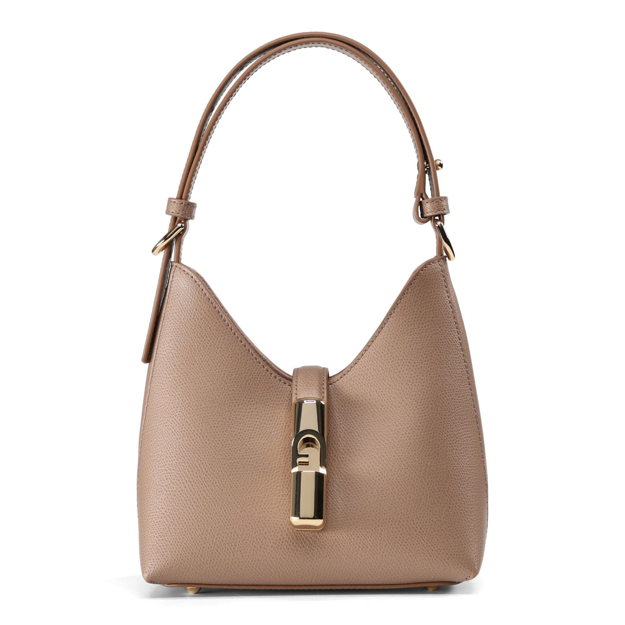 FURLA Schultertasche 'Iride' in Beige: Vorderseite