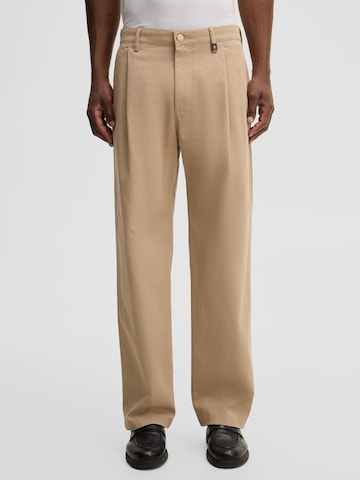 STRELLSON Loosefit Hose in Beige: Vorderseite