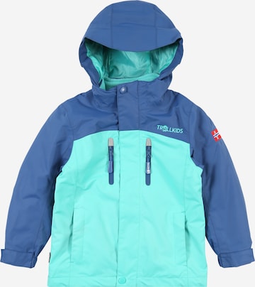 TROLLKIDS Regular fit Outdoorjas 'Bryggen' in Blauw: voorkant