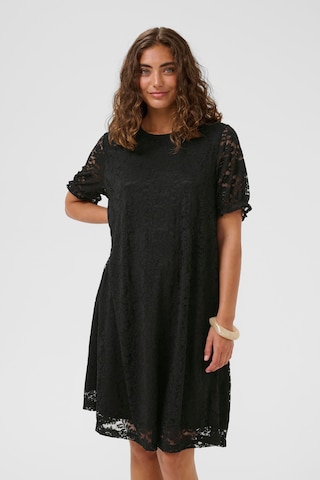 CULTURE Jurk 'Kala' in Zwart: voorkant