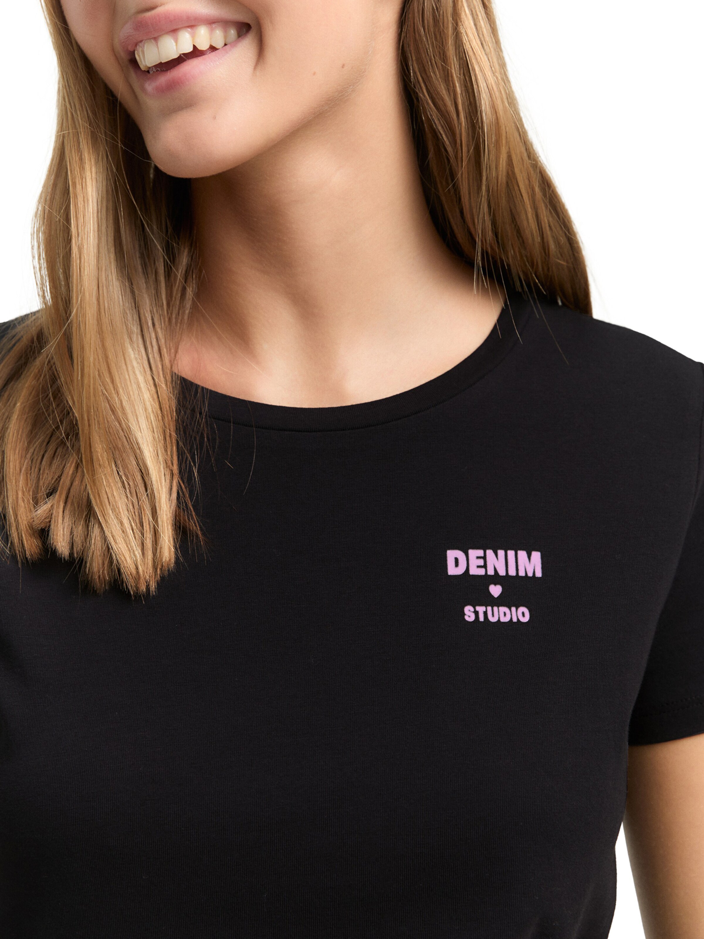 TOM TAILOR DENIM - Camisa em preto