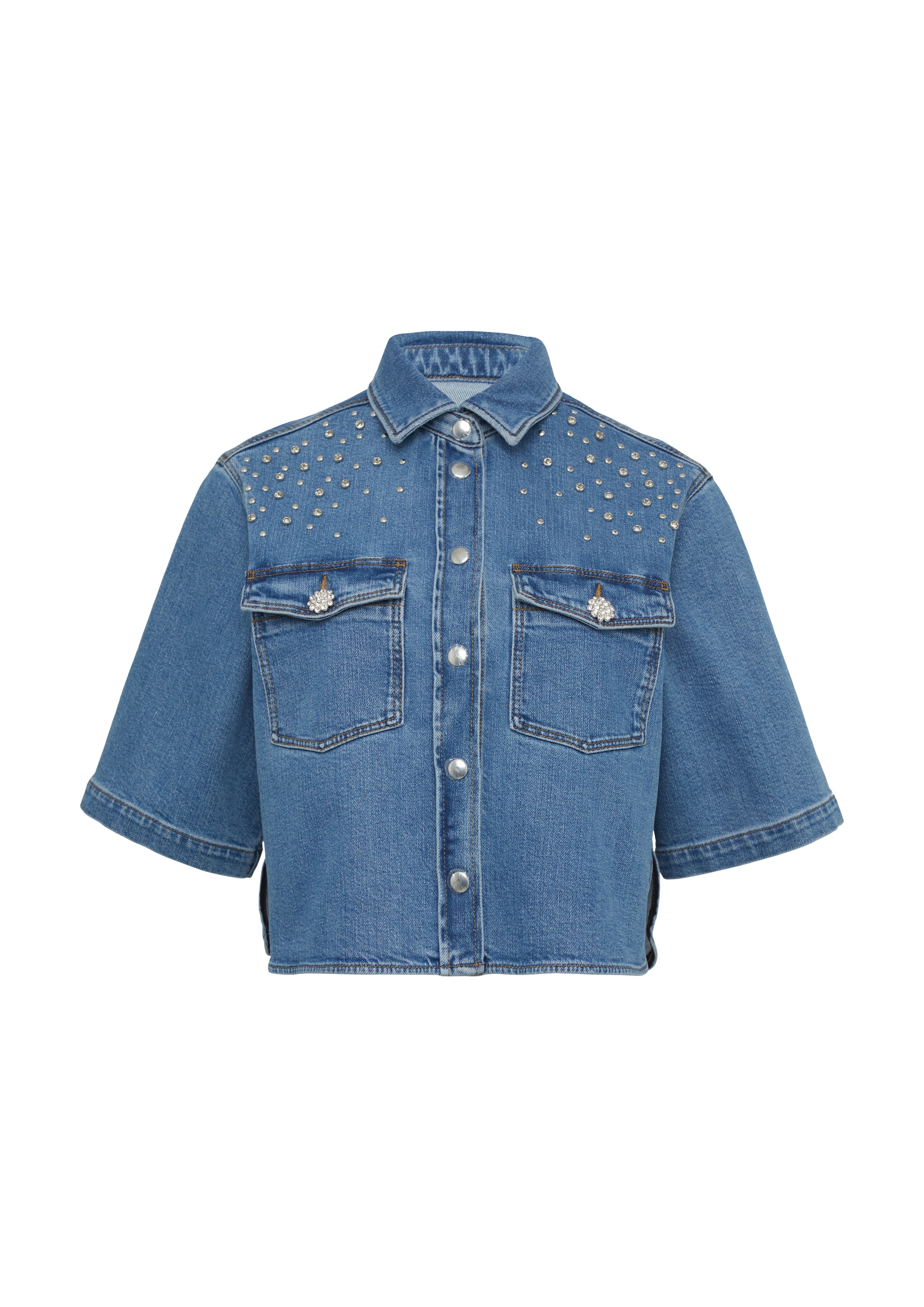 Chemisier s.Oliver BLACK LABEL en bleu : devant