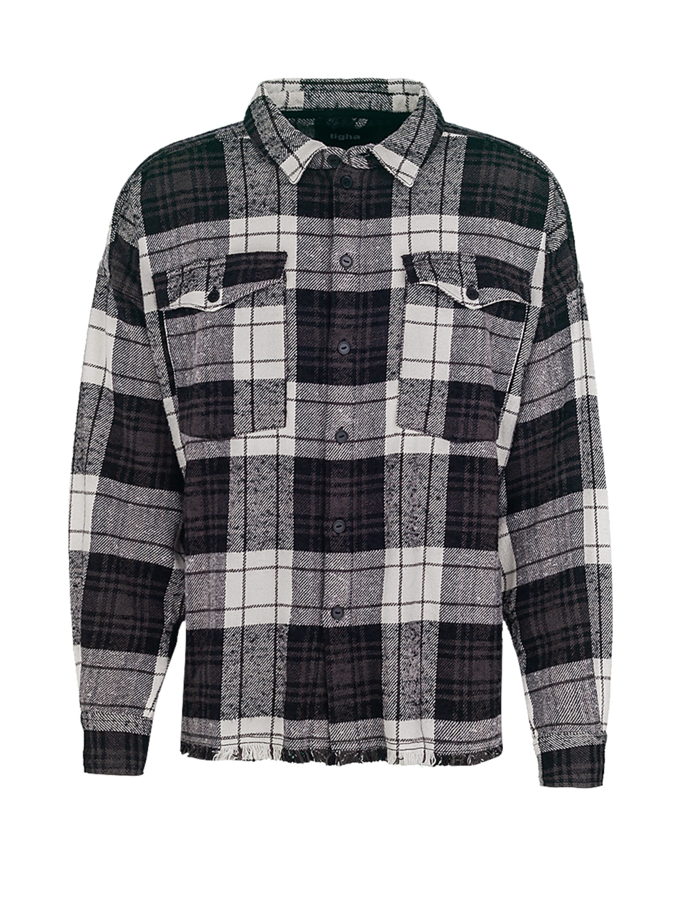 tigha Button Up Shirt 'Sloan' in Black 
