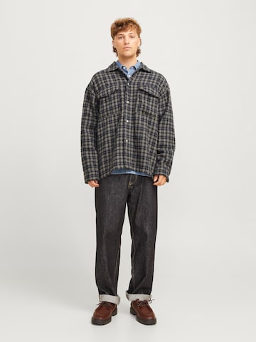 JACK & JONES - Ajuste confortable Camisa 'JORVESTERBRO' en negro