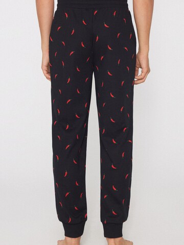Tezenis Regular Pajama Pants in Black