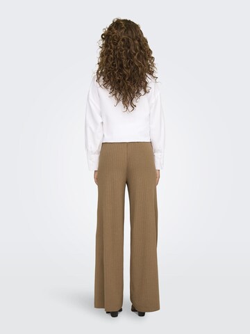 Wide Leg Pantalon 'ONLThelma' ONLY en marron