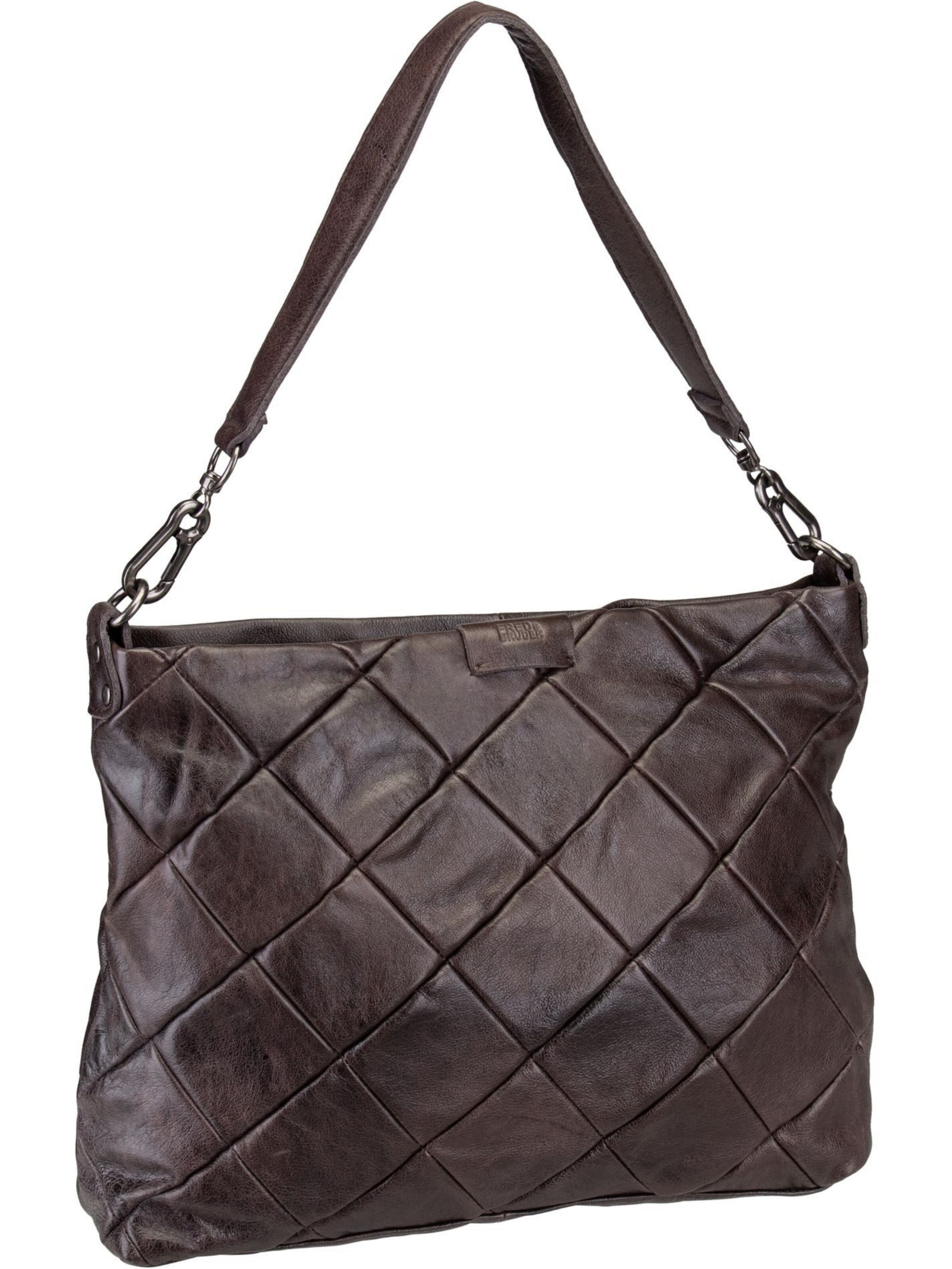 FREDsBRUDER Tasche 'Check My Bag 283-3711' in Braun: Vorderseite