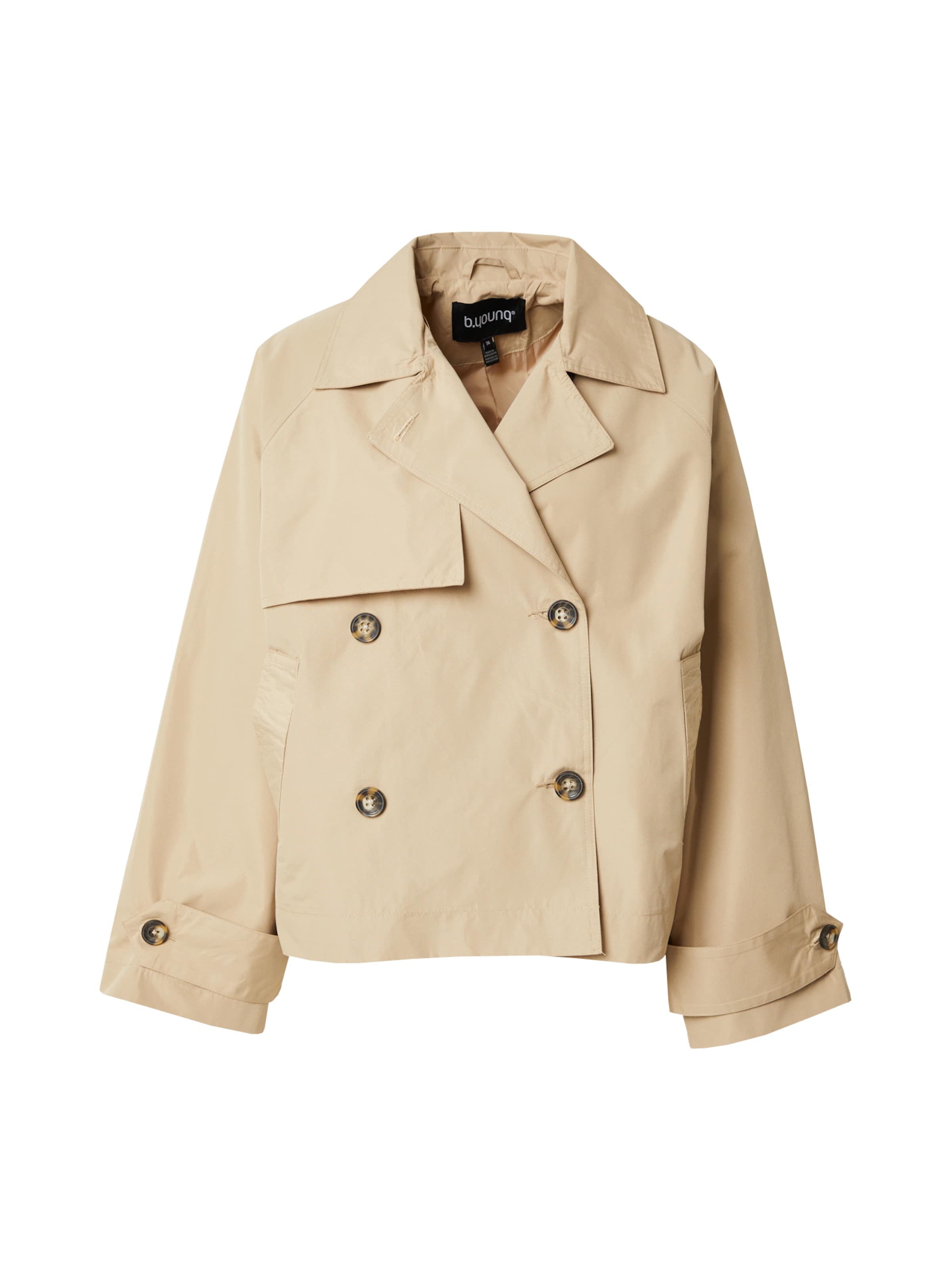 Manteau mi-saison 'CALEA' b.young en beige : devant