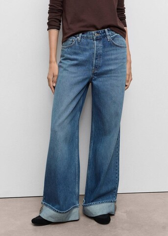 MANGO Wide leg Jeans 'Carlota' in Blue: front