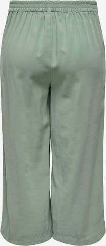 ONLY Wide leg Παντελόνι πλισέ 'ONLCARISA-MAGO' σε πράσινο