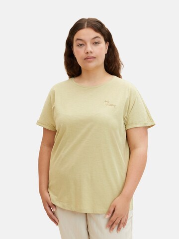 T-shirt Tom Tailor Women + en beige : devant