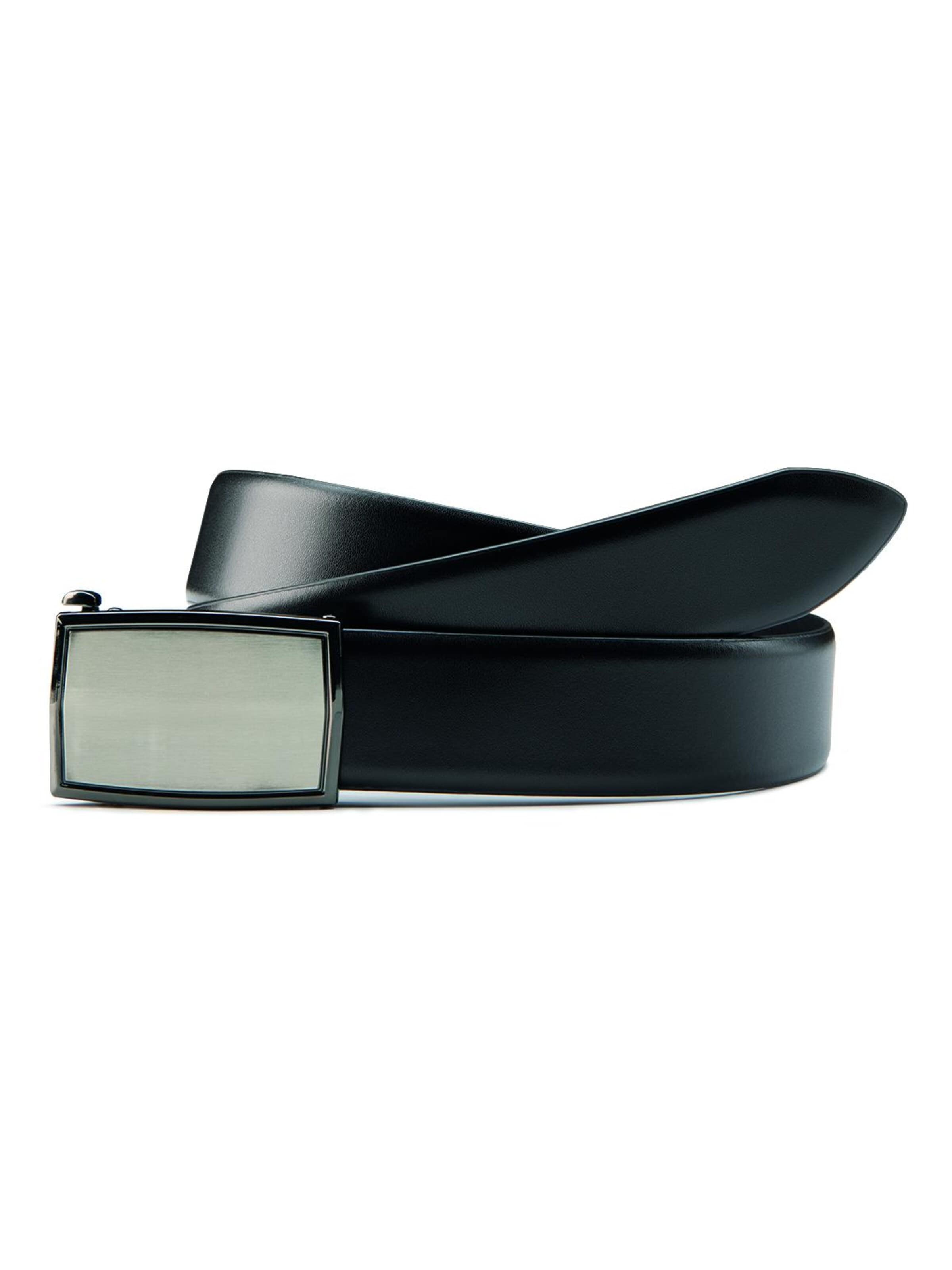 WILLEN Belt 'Stufenlos verstellbarer Gürtel' in Black: front