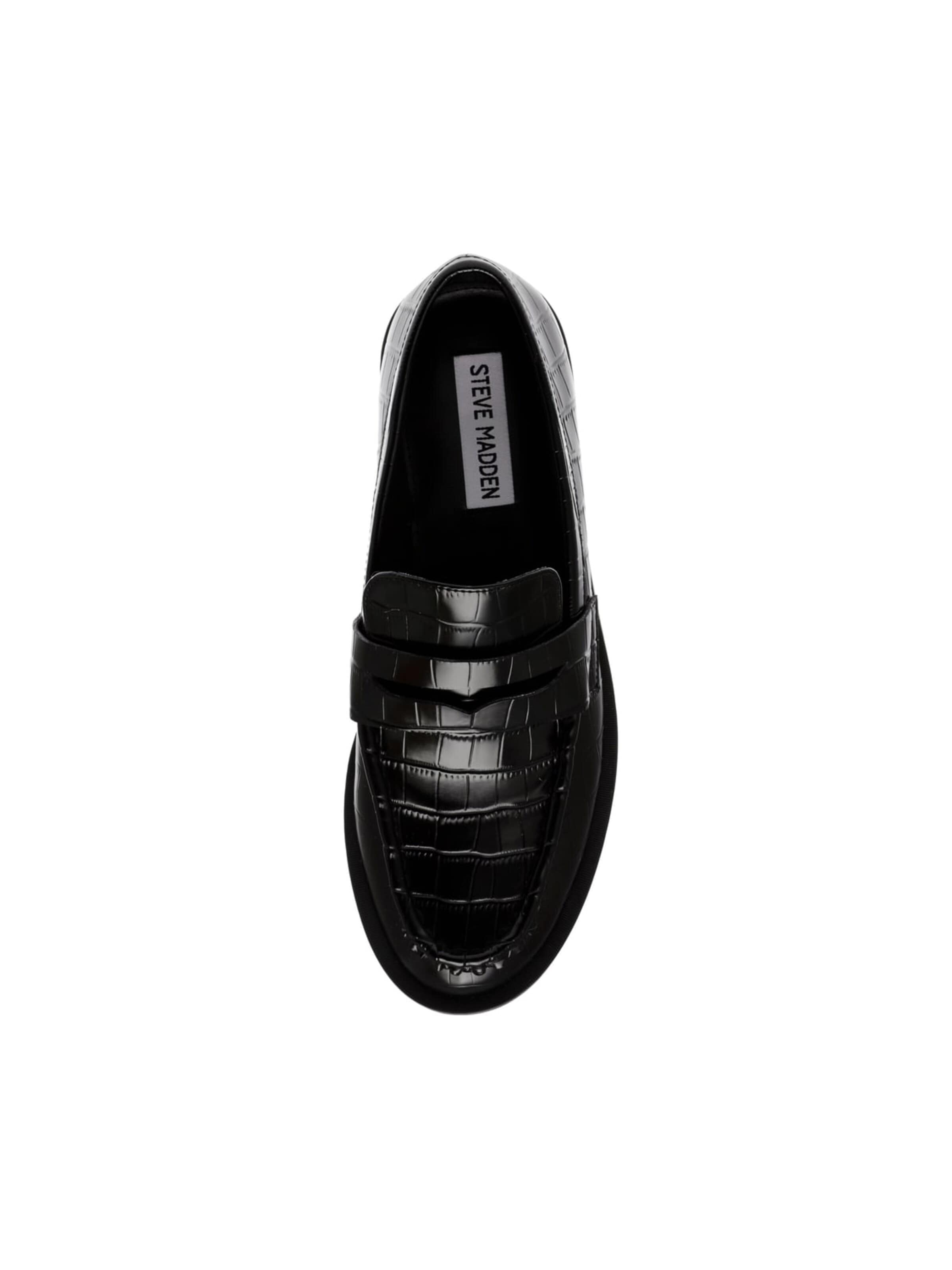 STEVE MADDEN Moccasins 'Harlem Black Croco Shoes' in 37,5 in Black, Item view