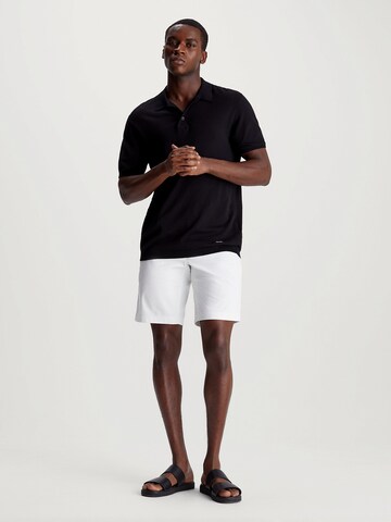 Regular Pantalon Calvin Klein en blanc