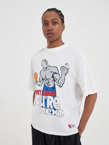 AND1 Särk 'Don't Laugh Trash Talk', värv valge: eest vaates