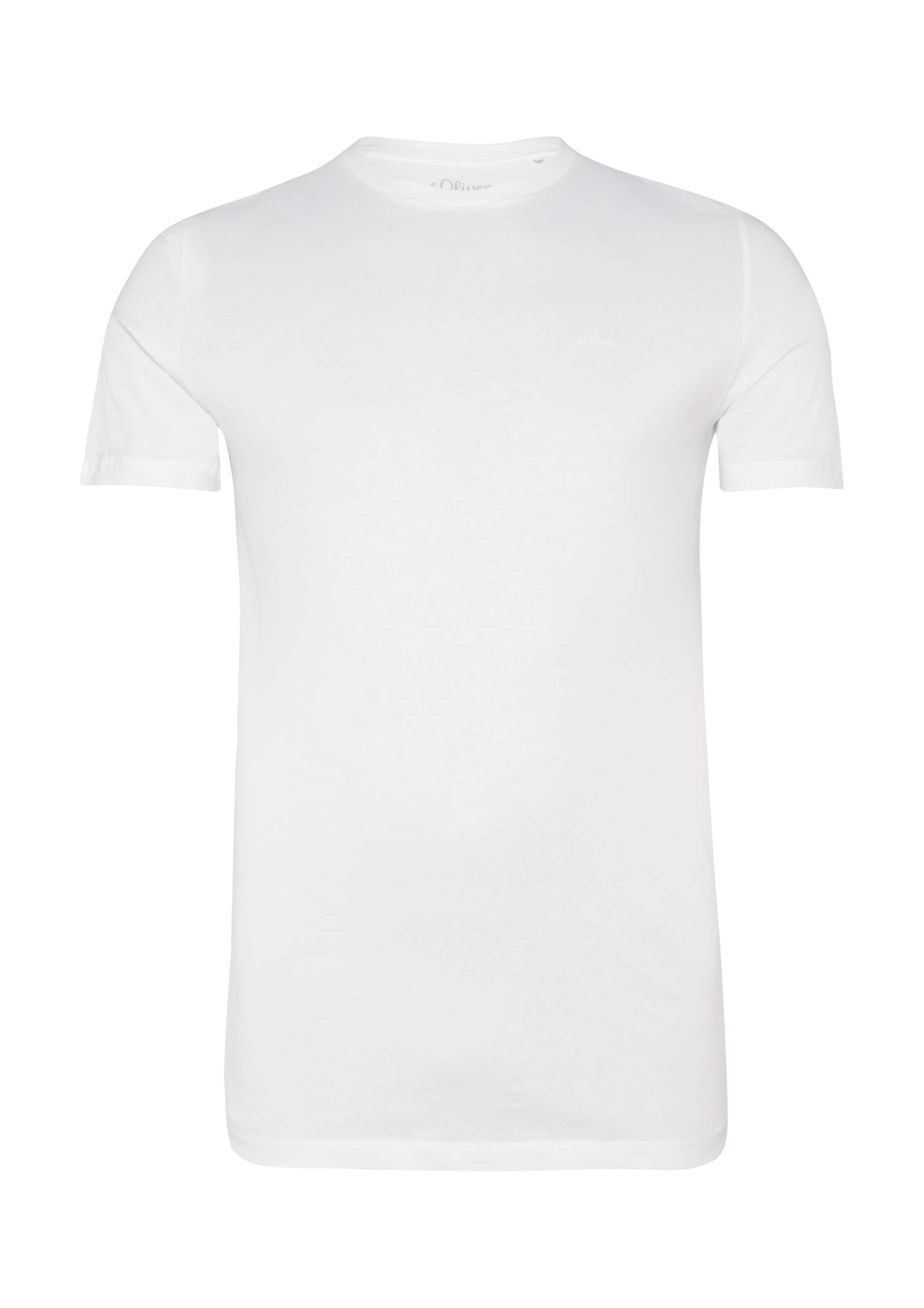 s.Oliver Shirt in Wit: voorkant