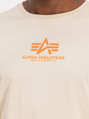 ALPHA INDUSTRIES T-shirt i beige