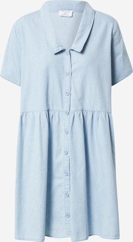 Cotton On - Vestido camisero en azul: frente