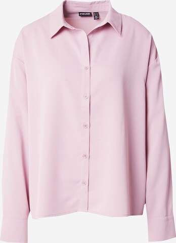 Camicia da donna 'FRANAN' di PIECES in rosa: frontale