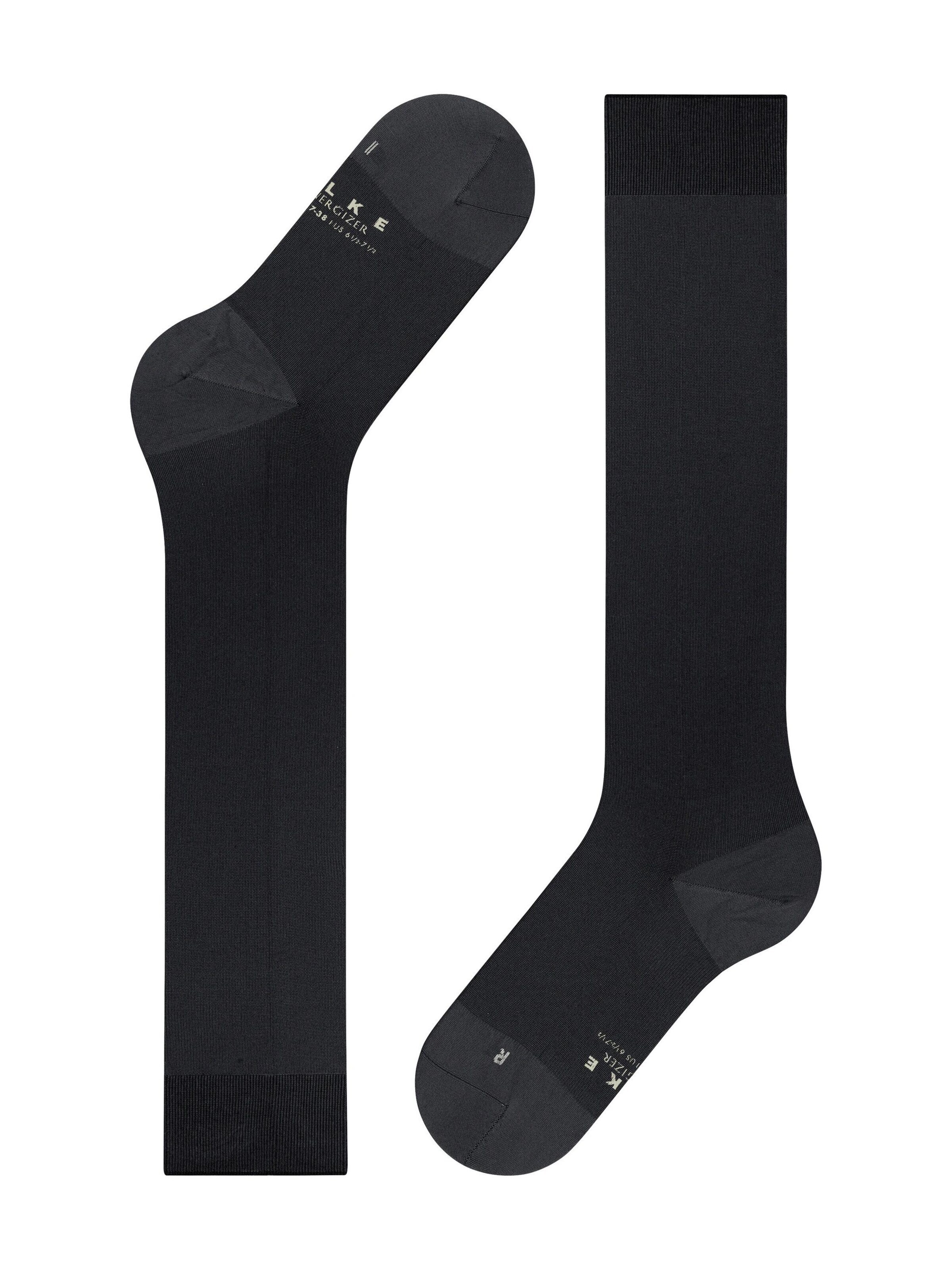 FALKE Overknee Strümpfe 'Energizer'‌‌‌‌‌‌‌‌‌‌ in Schwarz