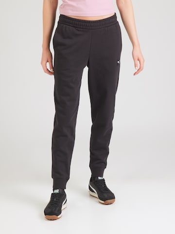 PUMA - Tapered Pantalón 'ESS' en negro: frente