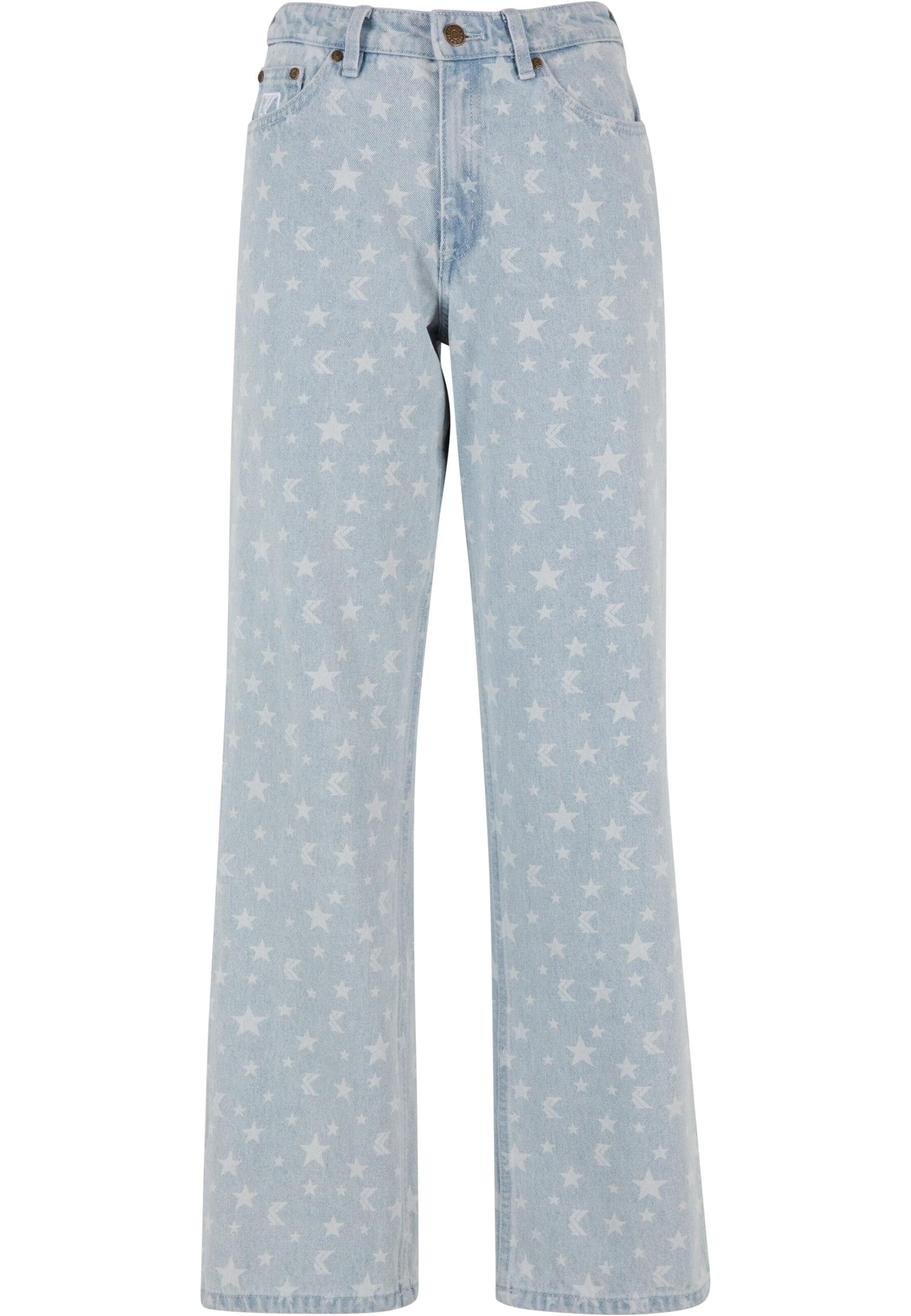 Karl Kani Wide leg Jeans in Blue: front