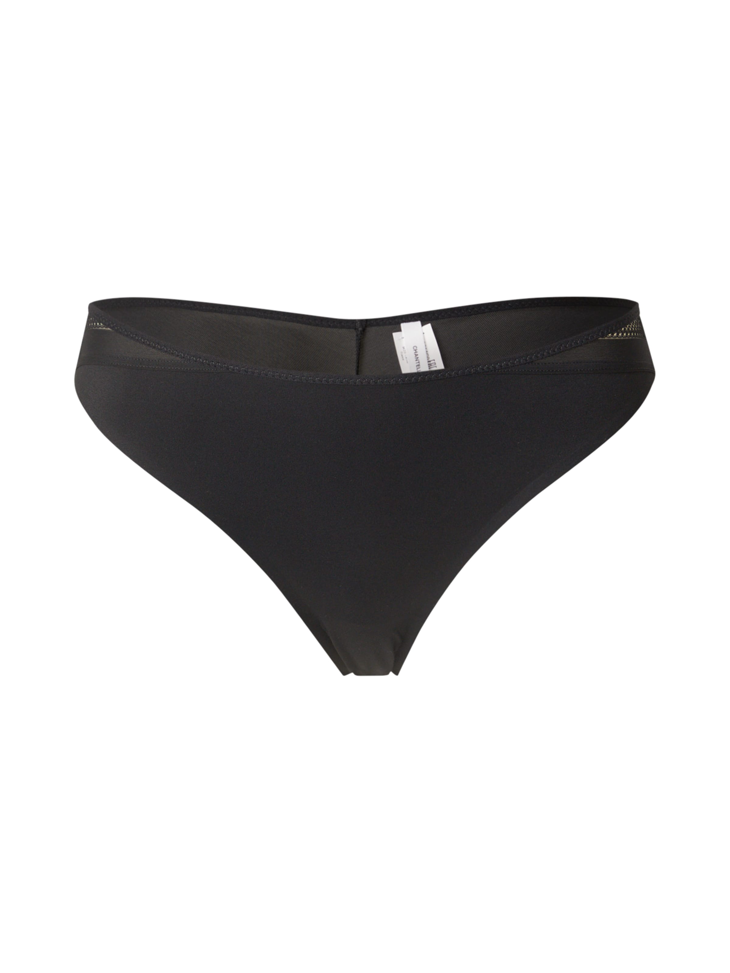 Chantelle String in Schwarz: Vorderseite