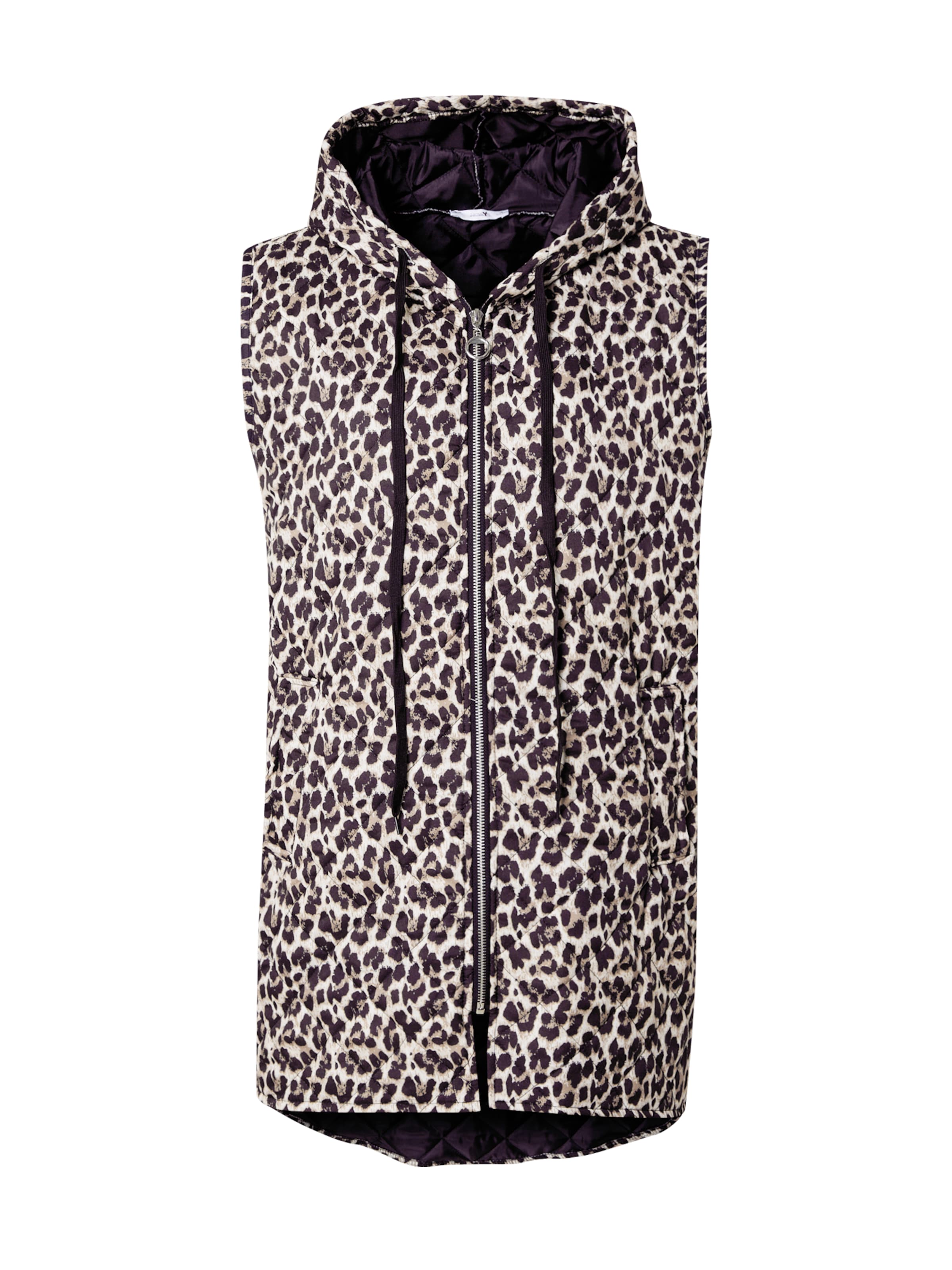 Hailys - Chaleco 'Ro44sita' en negro: frente