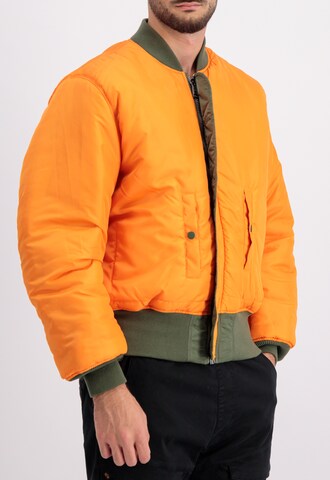 žalia ALPHA INDUSTRIES Demisezoninė striukė 'MA-1'