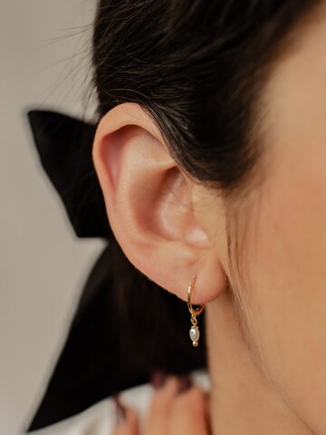Hey Happiness Ohrringe 'Classic Pearl' in Gold