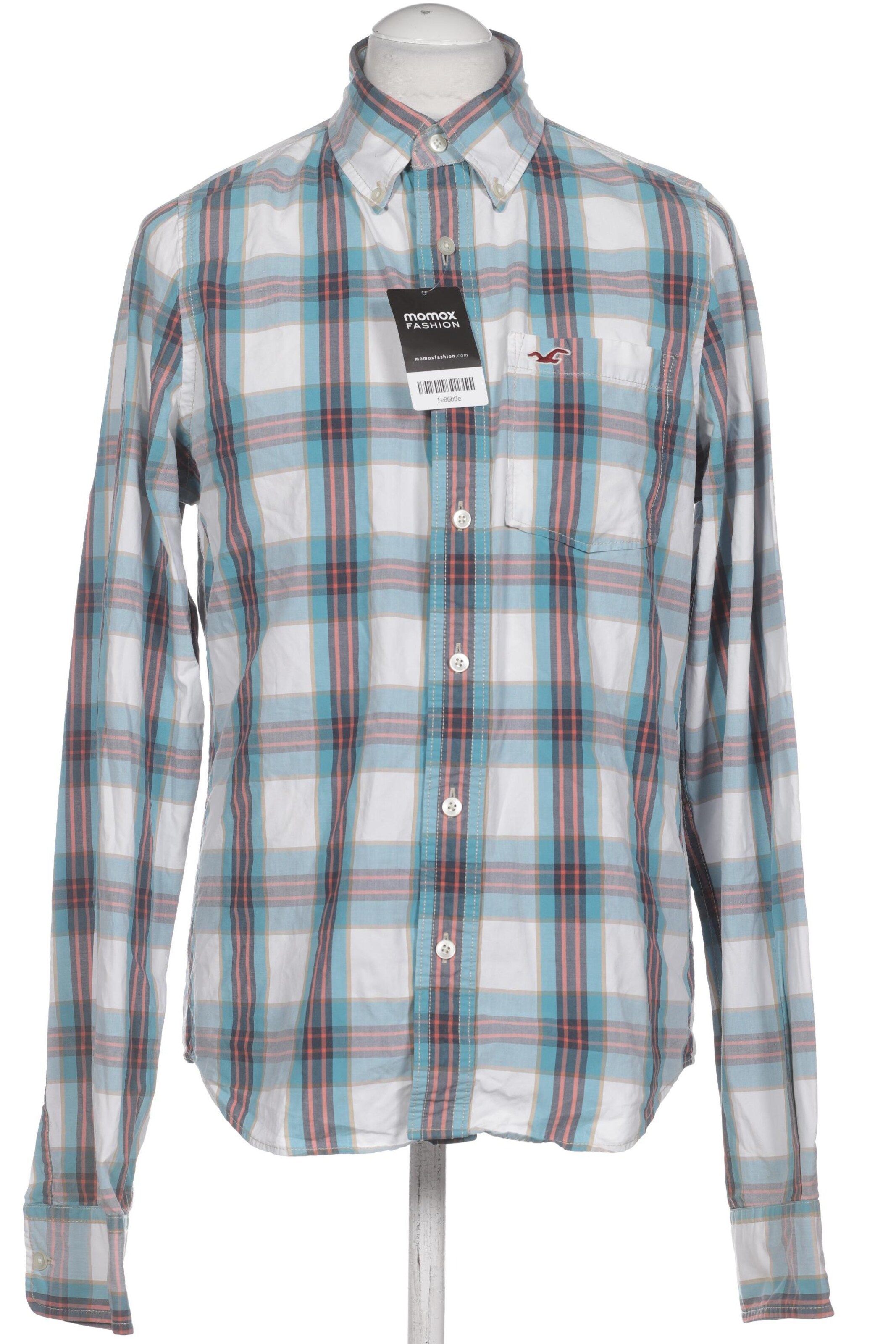 HOLLISTER Button Up Shirt in L in Blue: front