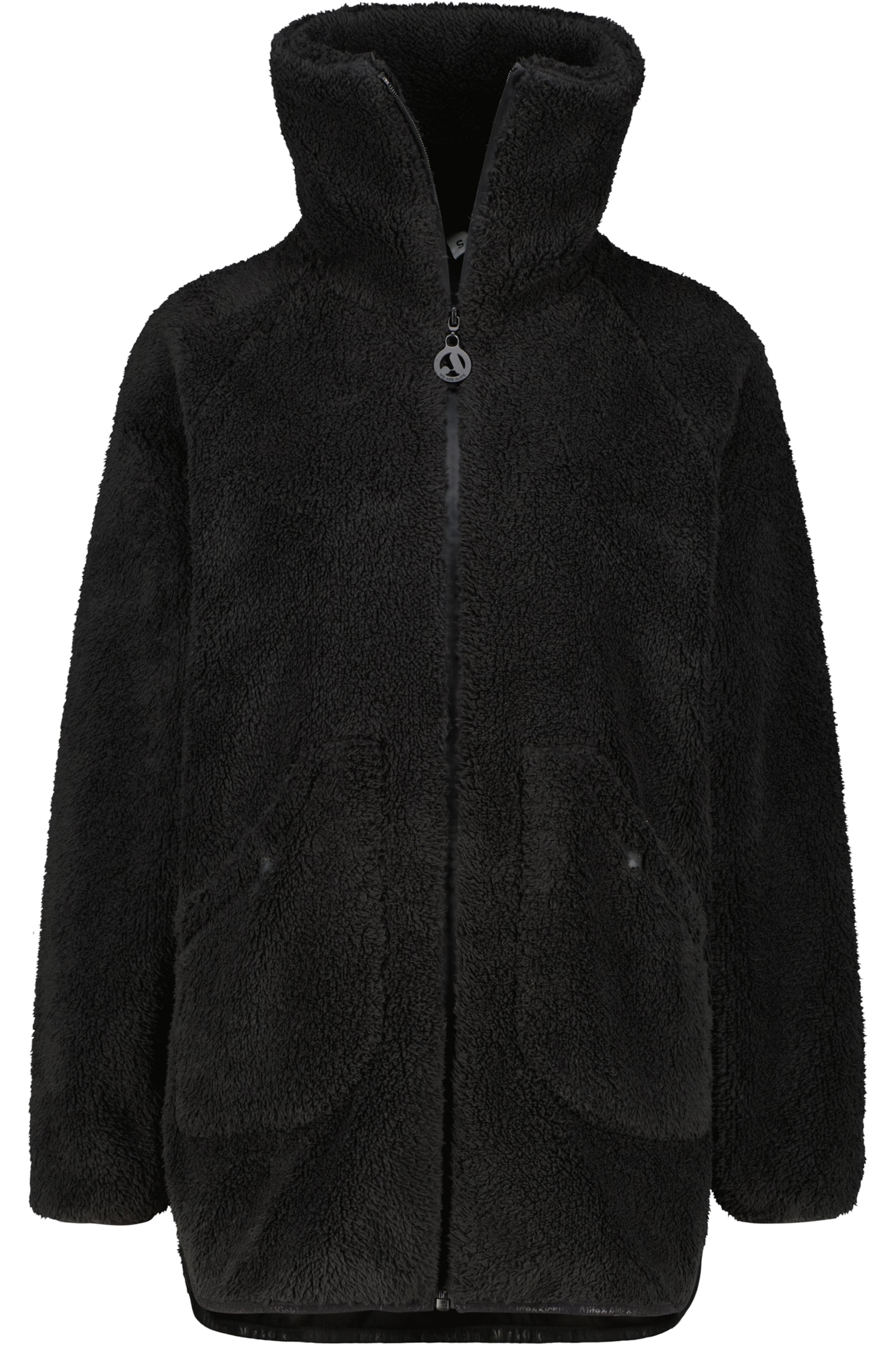 alife & kickin - Chaqueta polar 'AKSaria' en negro: frente